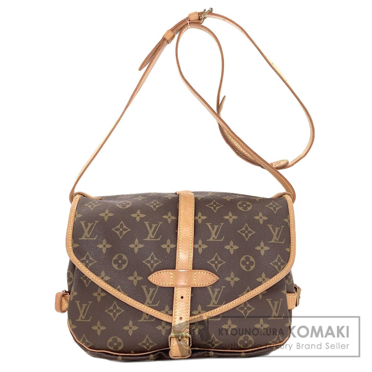 LOUIS VUITTON ルイヴィトン M42256 ソミュール30 ショルダーバッグ モノグラムキャンバス レディース [中古]
