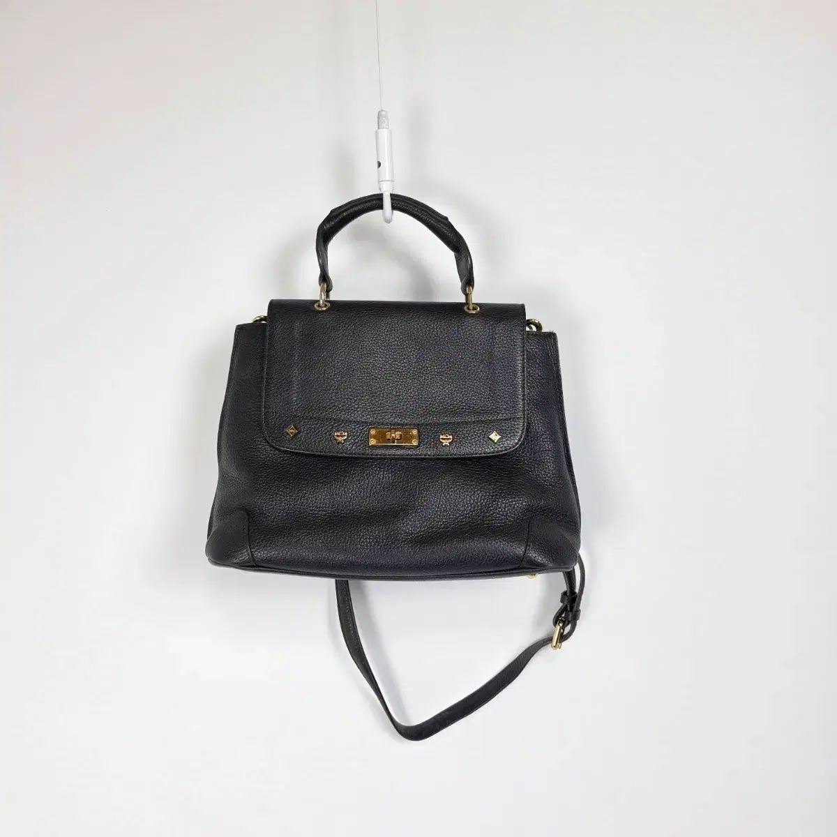 MCM エム シー エム トートバッグ クロスバック ブラック 0612