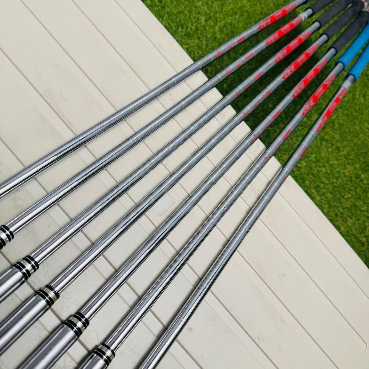 ［良品］PING ピン g425 黒ドット メンズアイアン5本セット スチールS 良品】初心者推奨 ピン G425 黒ドット メンズアイアンセット 7本 S