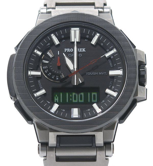 箱保付 美品 CASIO カシオ PRO TREK プロトレック PRX-8001YT-7JF MANASLU マナスル マルチバンド6 タフソーラー メンズ