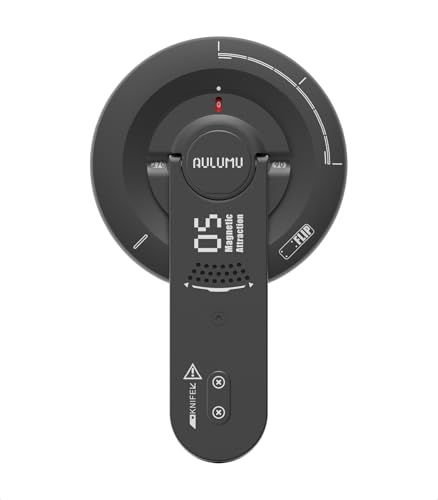 Aulumu G05 Air Magsafe リング【マグセーフ リング/スマホスタンド】360°回転式アルミ製・セラミックブレード内蔵 - iPhone 17/16/15/14/13/12シリーズ対応 - ブラックｍａ