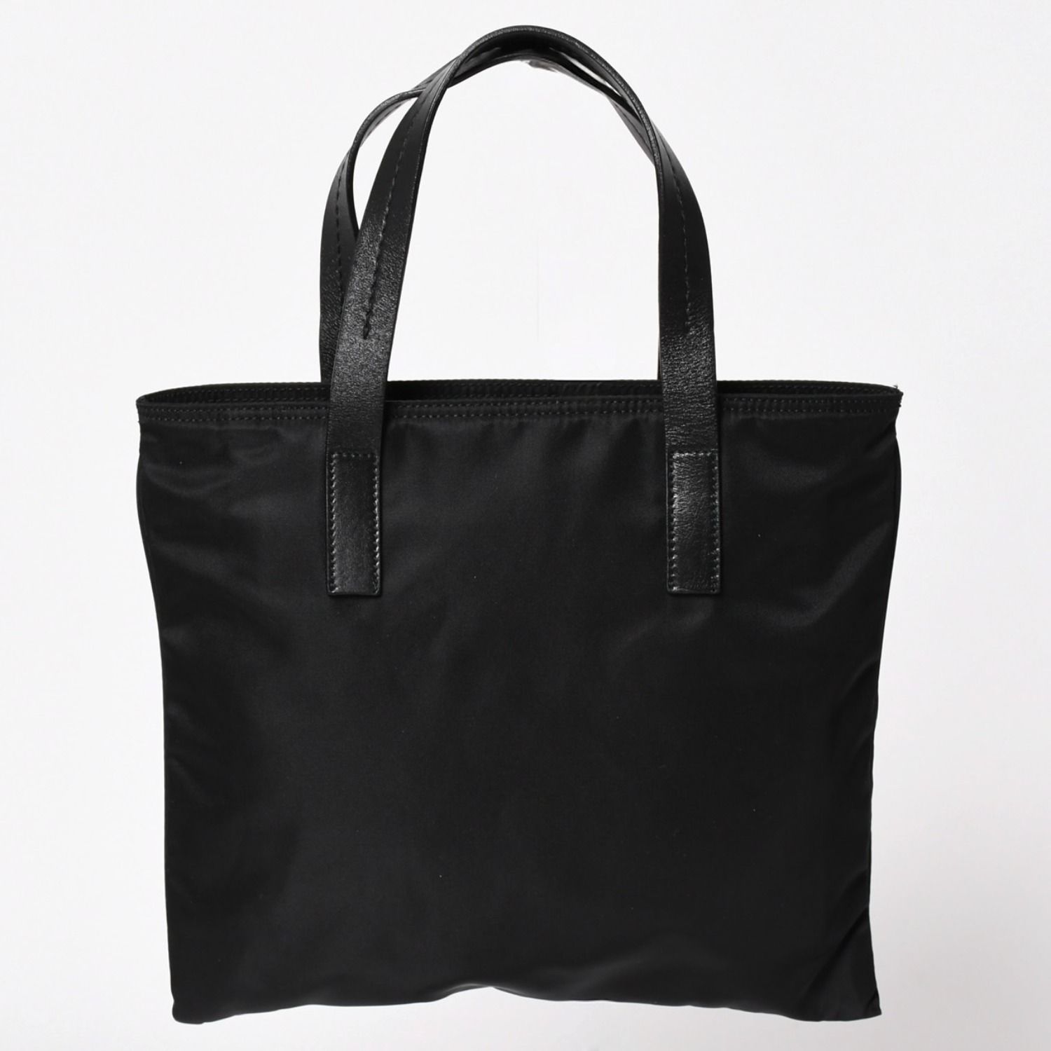 極美品 プラダ ハンドバッグ ミニトート トライアングルロゴ ブラック