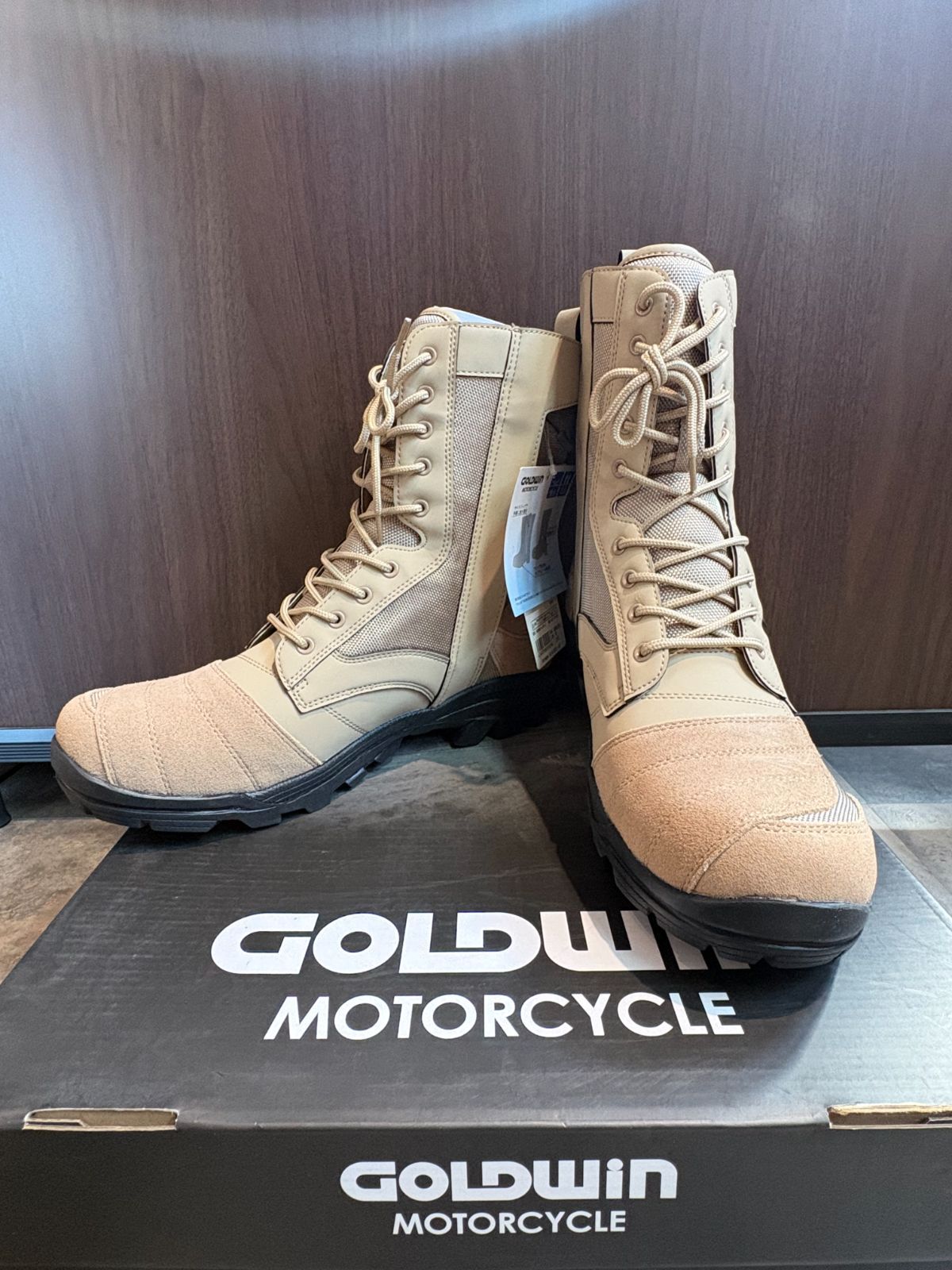 GOLDWIN Gベクタークロスオーバーブーツ 27.5cm 3E 防水 タン ベージュ