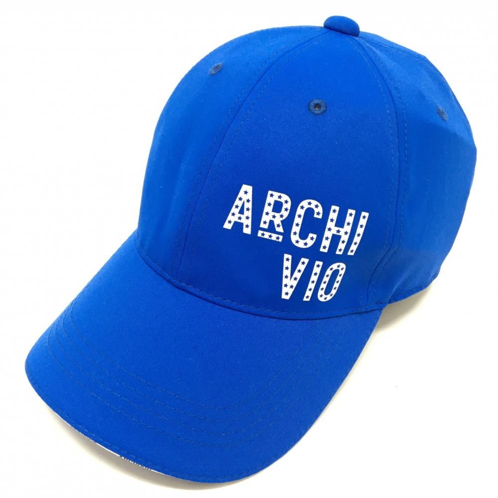 【新品】アルチビオ キャップ ブルー×白 防水加工 ロゴ 00   ゴルフウェア 2024年モデル archivio 新品】アルチビオ キャップ ブルー×白 防水加工 ロゴ 00 ゴルフウェア