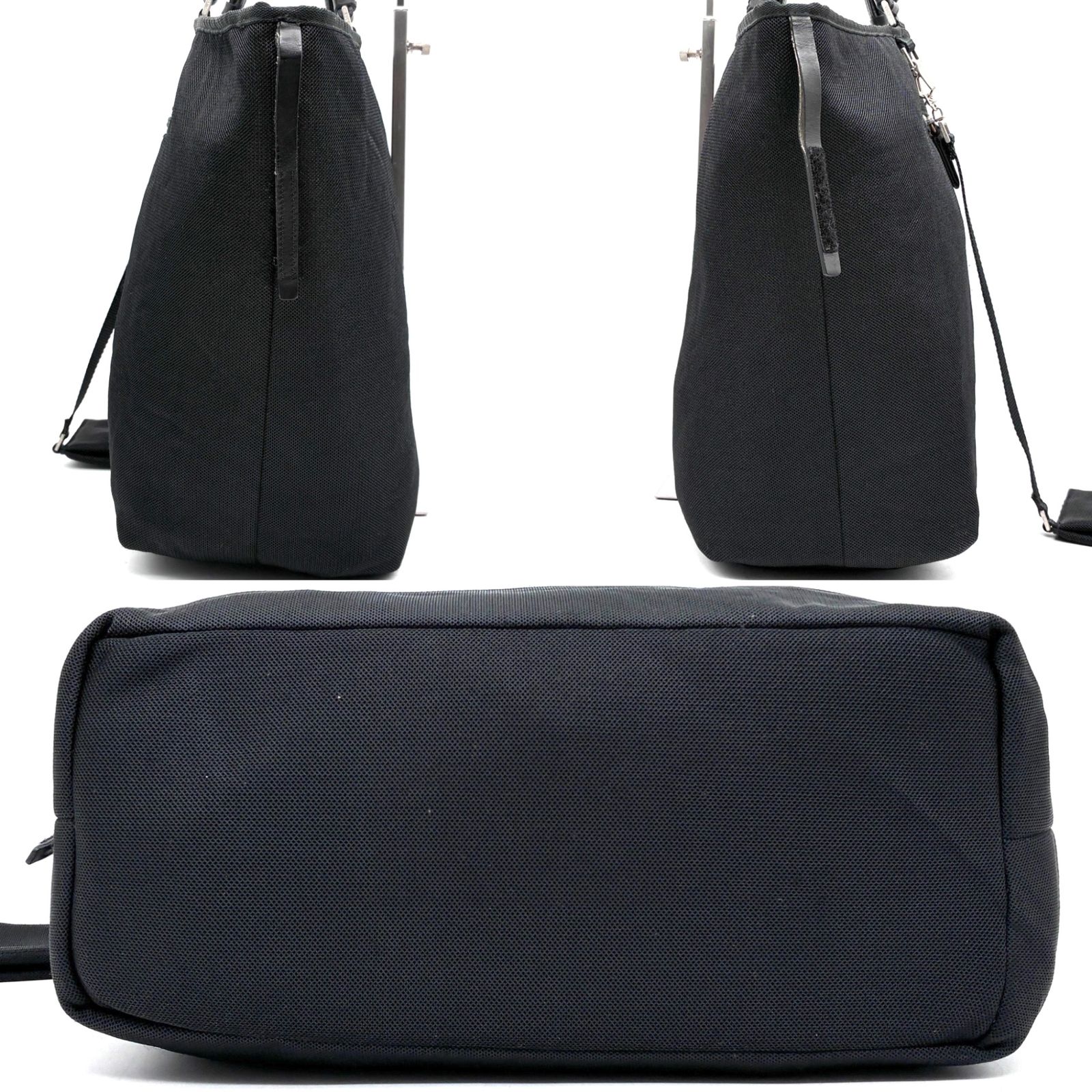 プラダ PRADA リバーシブル トートバッグ ショルダーバッグ ポーチ付