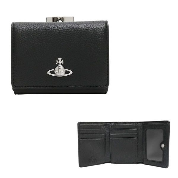 ヴィヴィアンウエストウッド VIVIENNE WESTWOOD 三つ折り財布 折り畳み SMALL FRAME WALLET 5115002mw-s000d-n403 ブラック