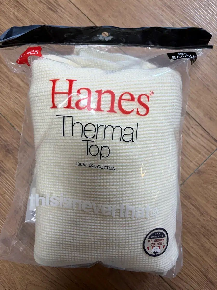Hanes ディスイズネバーザット アイボリー サーマル トップス スモール 出品