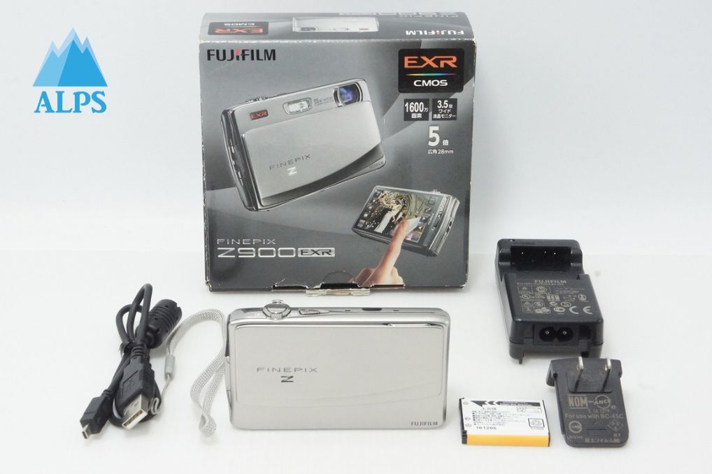 美品 FUJIFILM フジフィルム FinePix Z900EXR コンパクトデジタルカメラ シルバー 元箱付 260610c