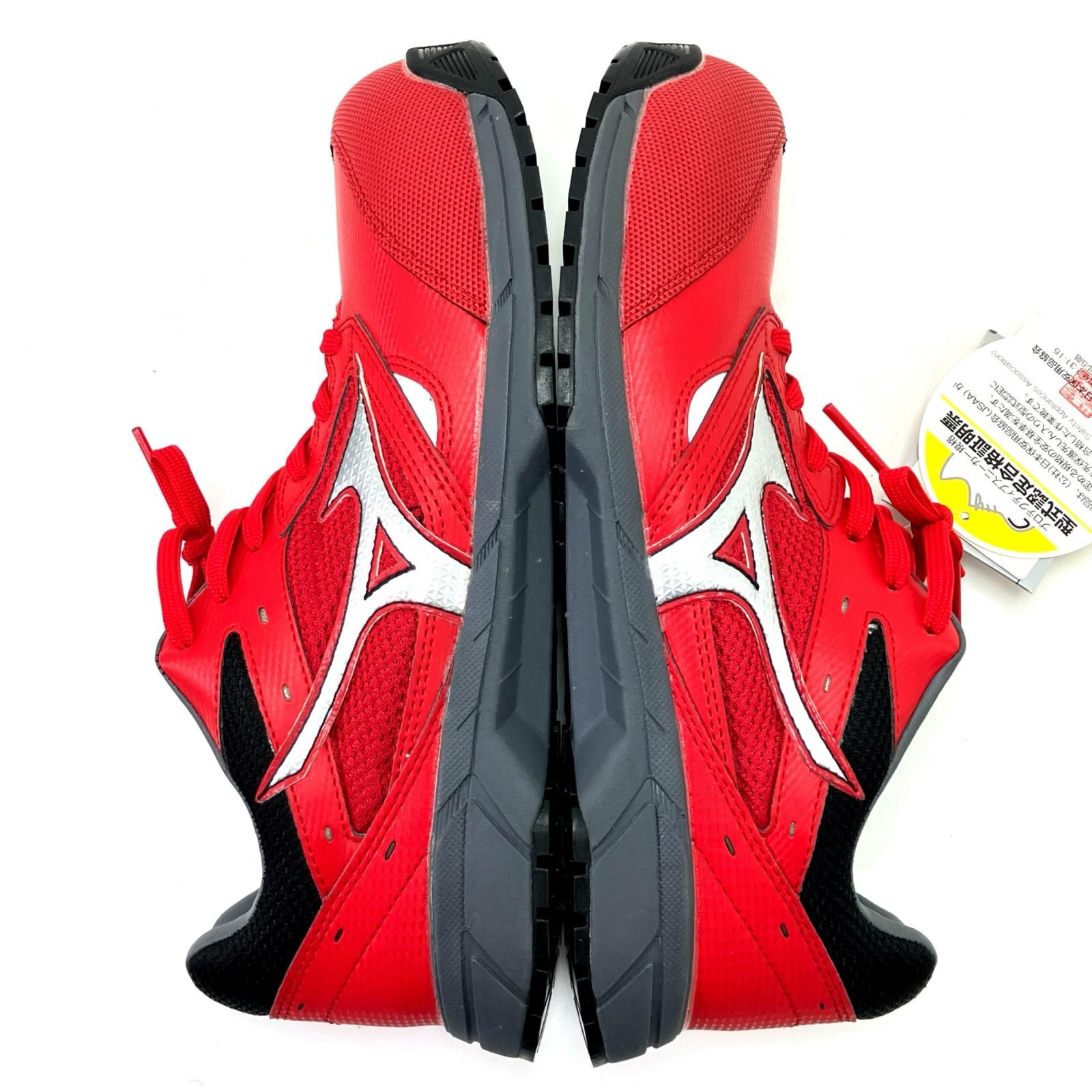 MIZUNO ミズノ 安全靴 24.5cm レッド C1GA170062 - メルカリ