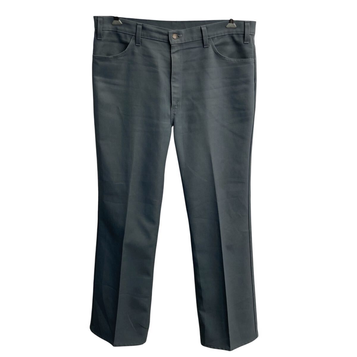 80s～ Levi's スタプレ スラックスパンツ W40 グレー リーバイス 42タロン ジップアップ 80年代～ ビッグサイズ ボトムス 2606-473