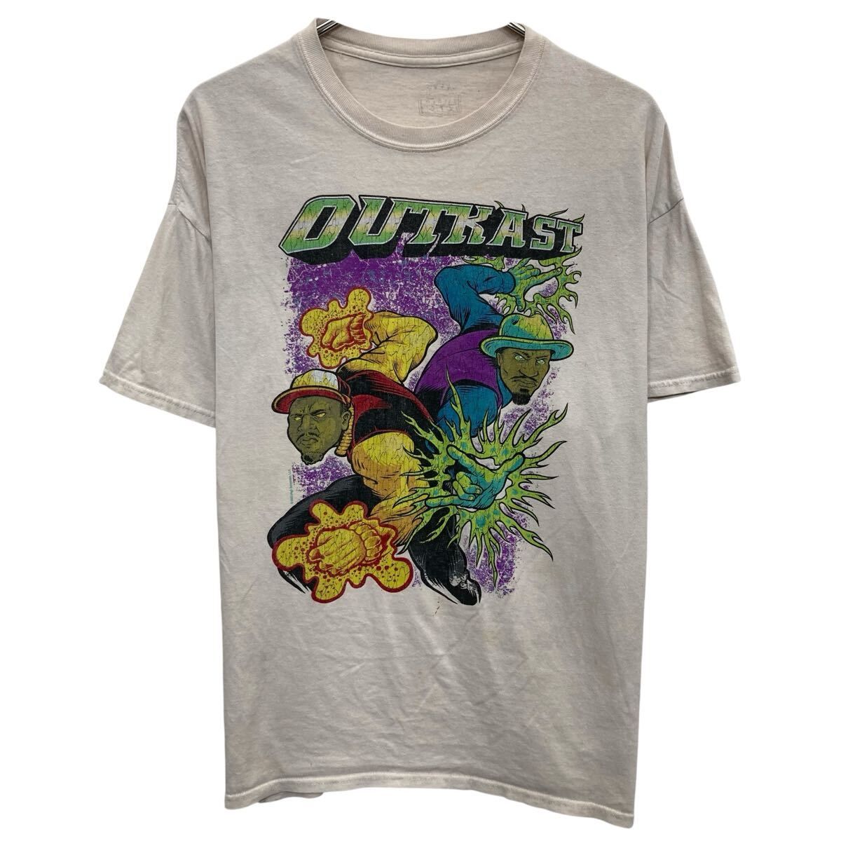 OUTKAST 半袖 プリントTシャツ XL ホワイト アウトキャスト プル 
