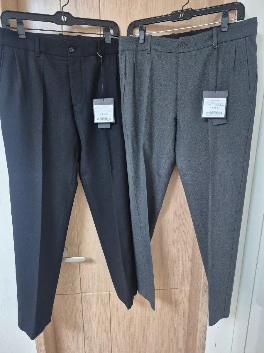 82 TIME HOMME 20fw ストレート パンツ (ブラック、ダーク グレー) まとめ売り