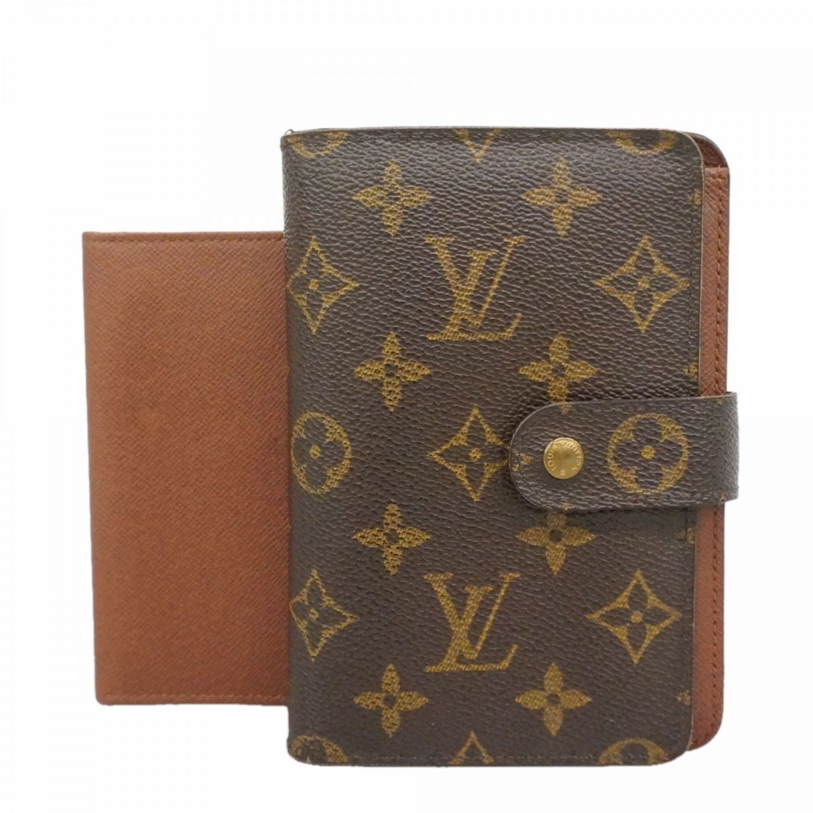 ルイ・ヴィトン(Louis Vuitton) ルイ・ヴィトン 財布 モノグラム ポルトパピエジップ M61207 ブラウンレディース