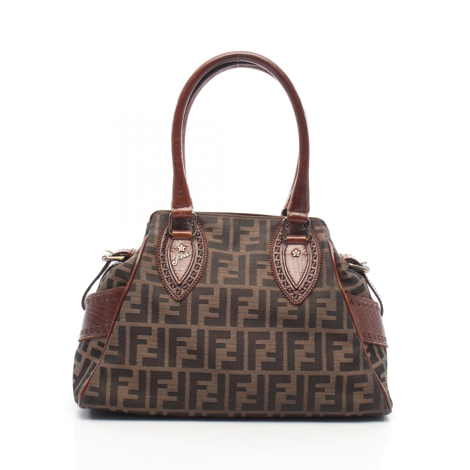 FENDI フェンディ エトニコ ズッカ ハンドバッグ