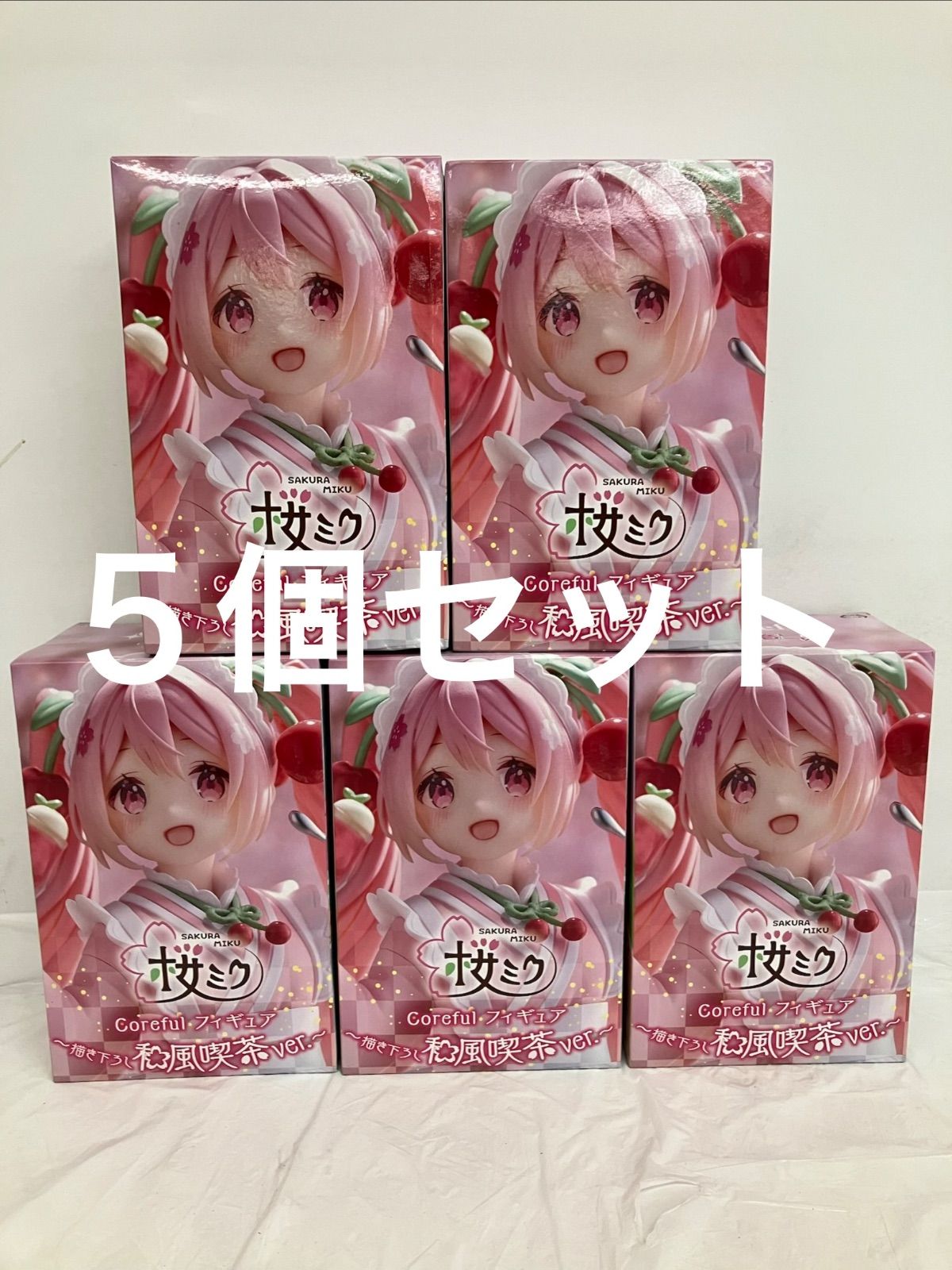 未開封 桜ミク 初音ミク Coreful 描き下ろし 和風喫茶ver フィギュア 5