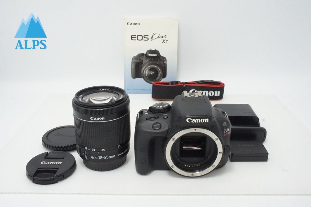 良品 Canon キヤノン EOS Kiss X7 ボディ + EF-S 18-55mm IS STM