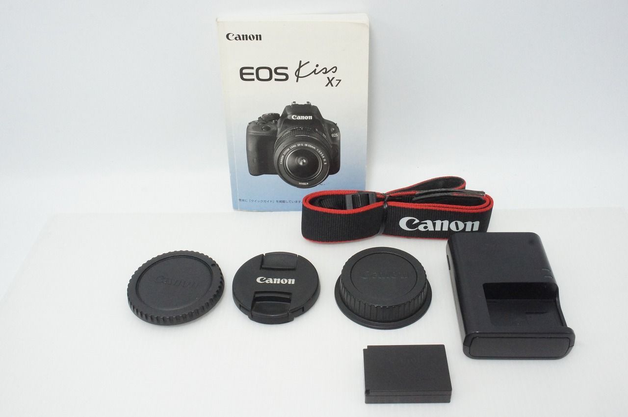 良品 Canon キヤノン EOS Kiss X7 ボディ + EF-S 18-55mm IS STM
