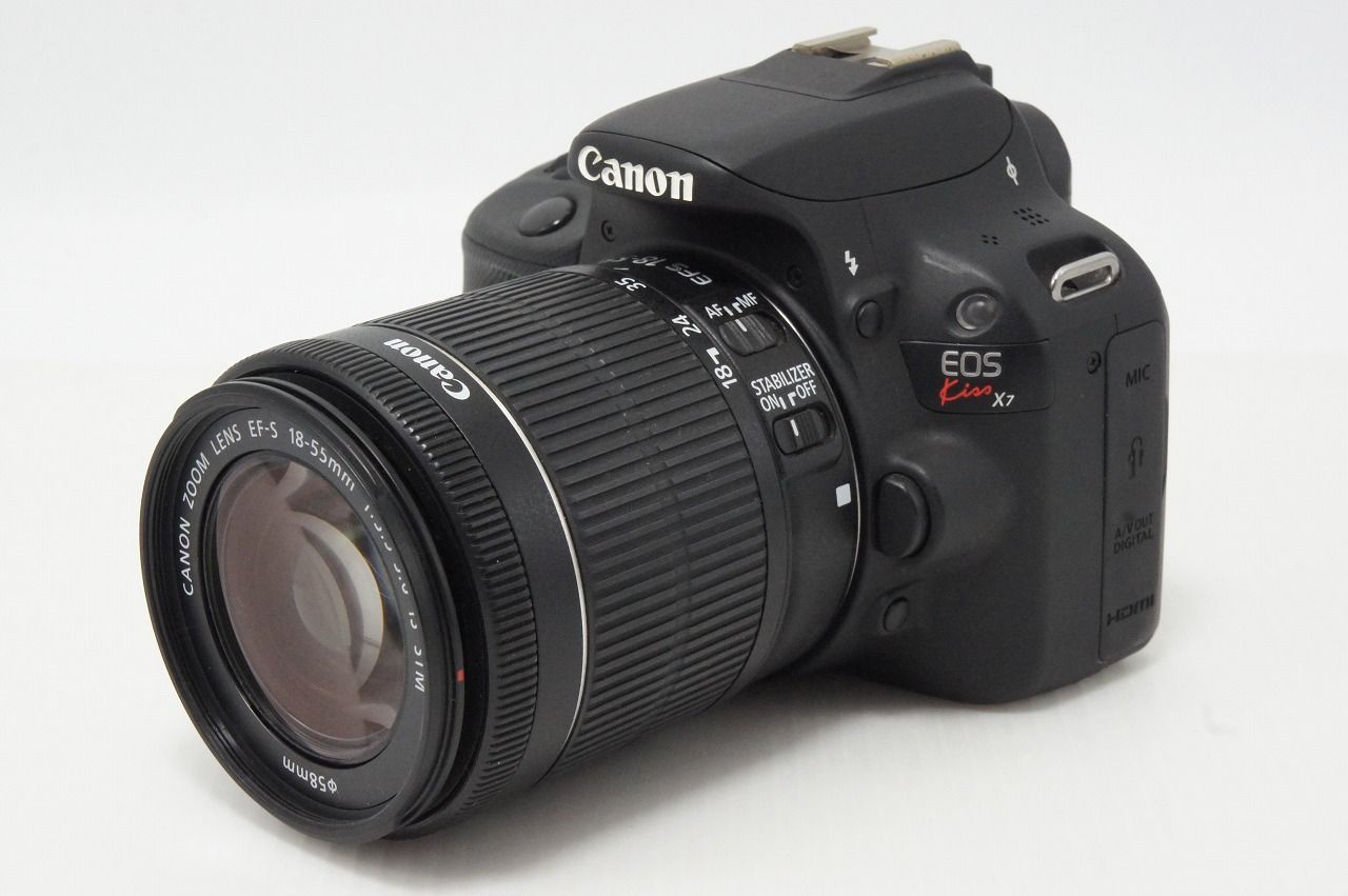 良品 Canon キヤノン EOS Kiss X7 ボディ + EF-S 18-55mm IS STM