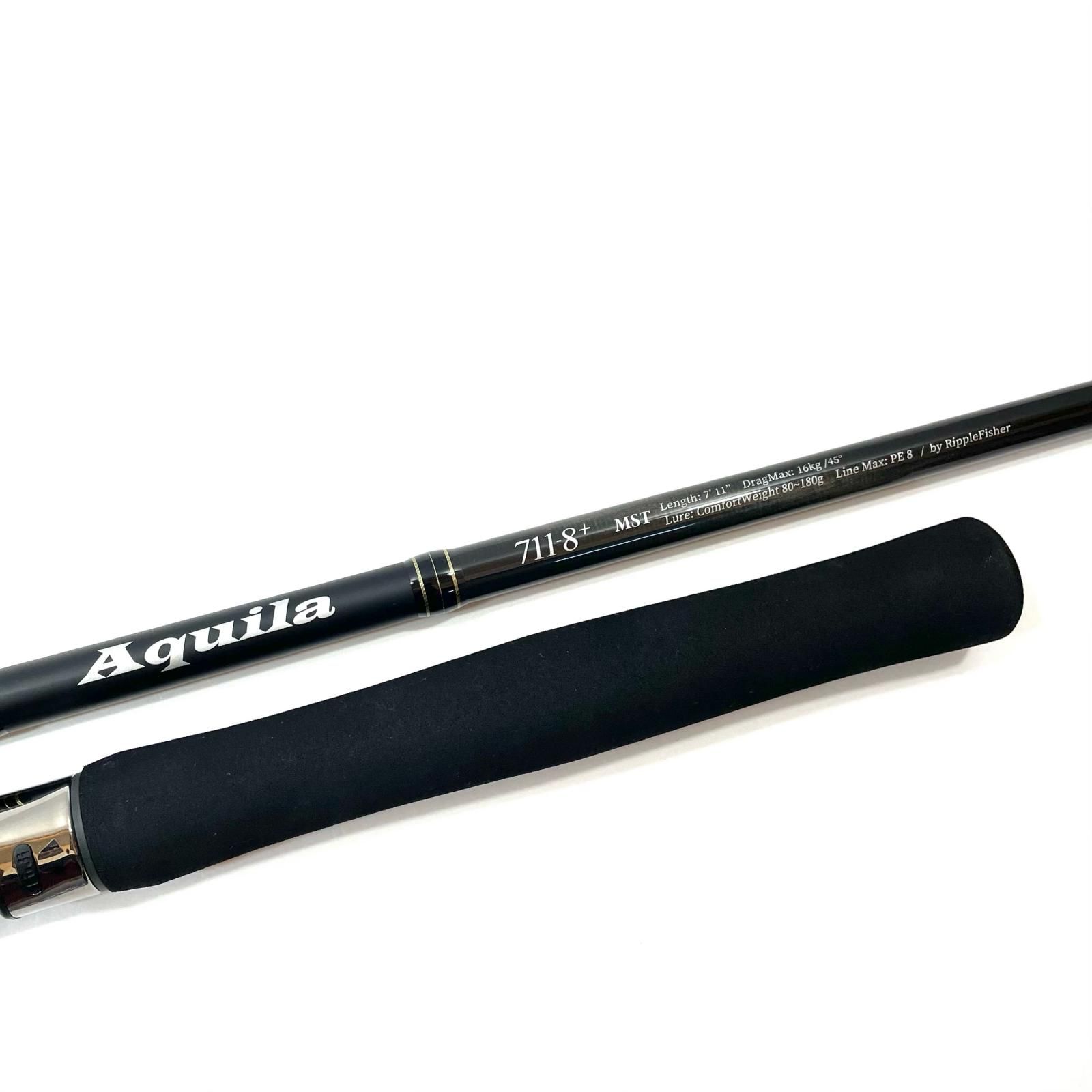 【尾張小牧店】 中古 Ripple Fisher | リップルフィッシャー ロッド Aquila アクイラ 711-8+ 釣竿 グリップジョイント 【84】