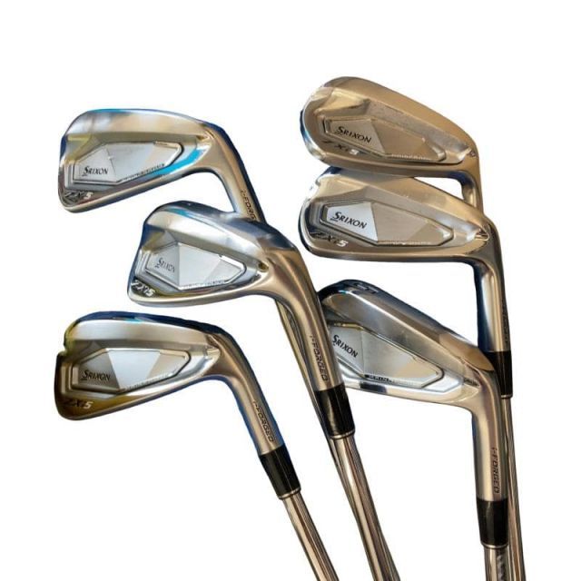 【中古】 ダンロップ SRIXON ZXi5 6S アイアンセット IR 純正特注シャフト (フレックスS) メンズ 男性用 右利き 右用 Cランク ゴルフクラブ