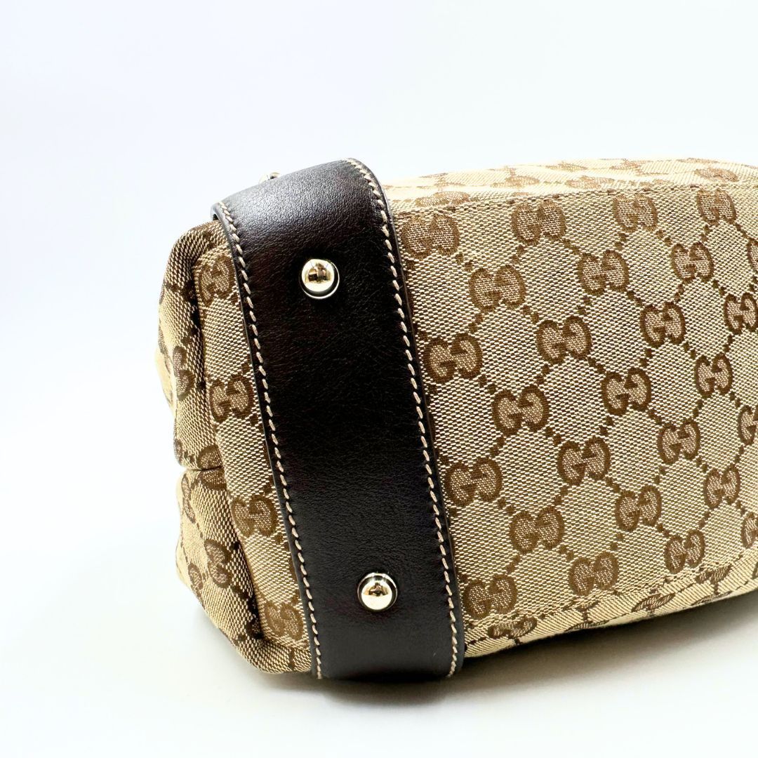 美品】Gucci GGキャンバス ホースビット ショルダーバッグ - メルカリ