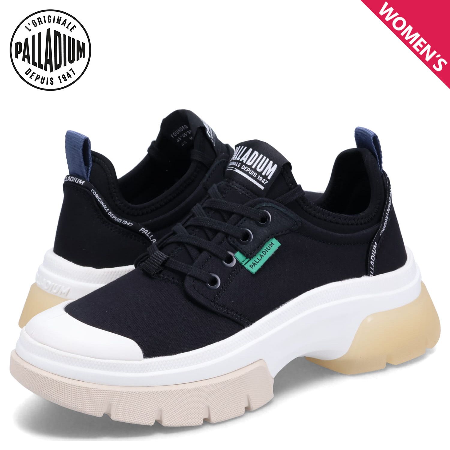 パラディウム PALLADIUM スニーカー パラウェーブ ロー メトロ レディース 厚底 PALLAWAVE LO METRO 98577-008