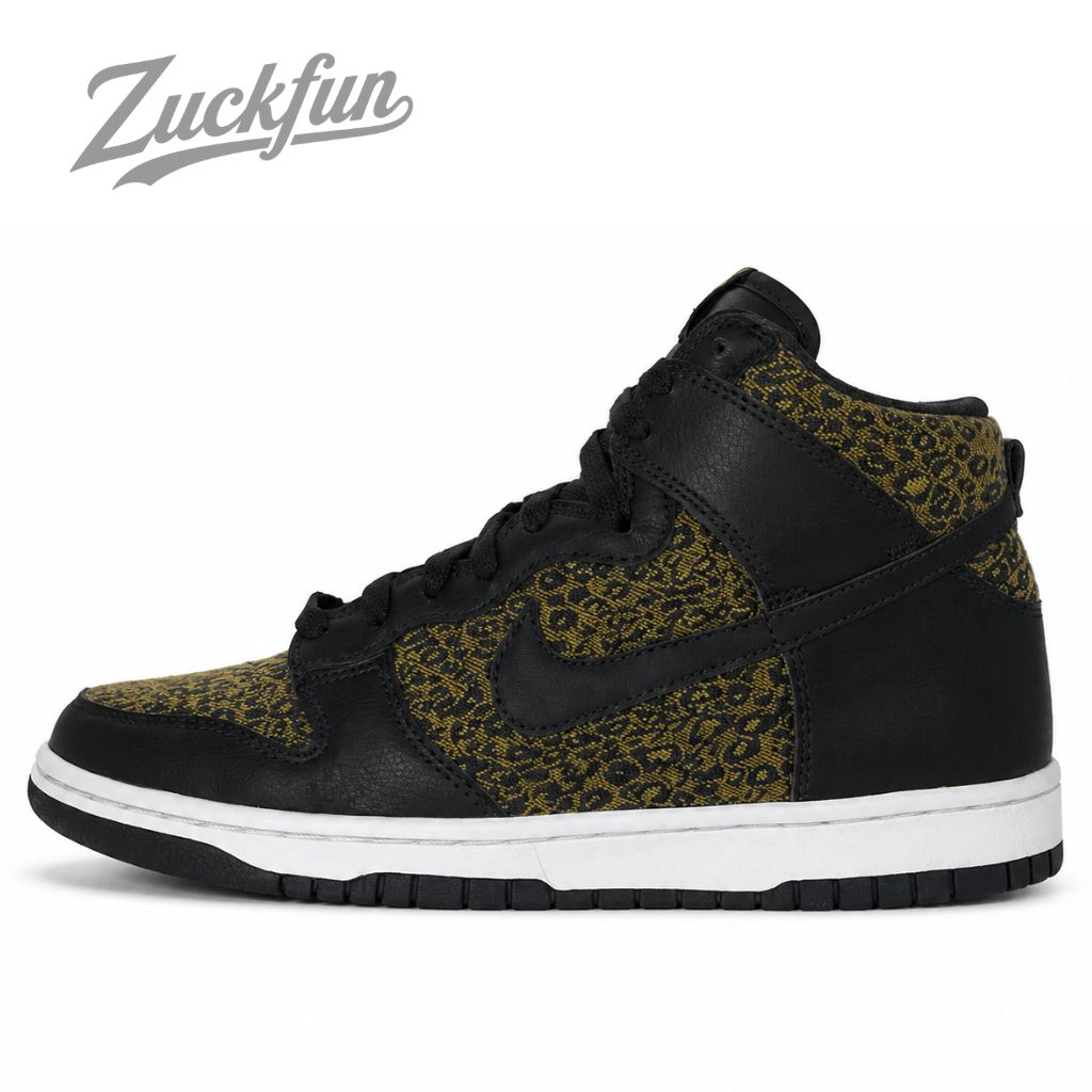 NIKE DUNK HIGH ダンク ハイ カット レオパード カーキ ブラック 黒 レディース ナイキ スニーカー 24 cm U10052