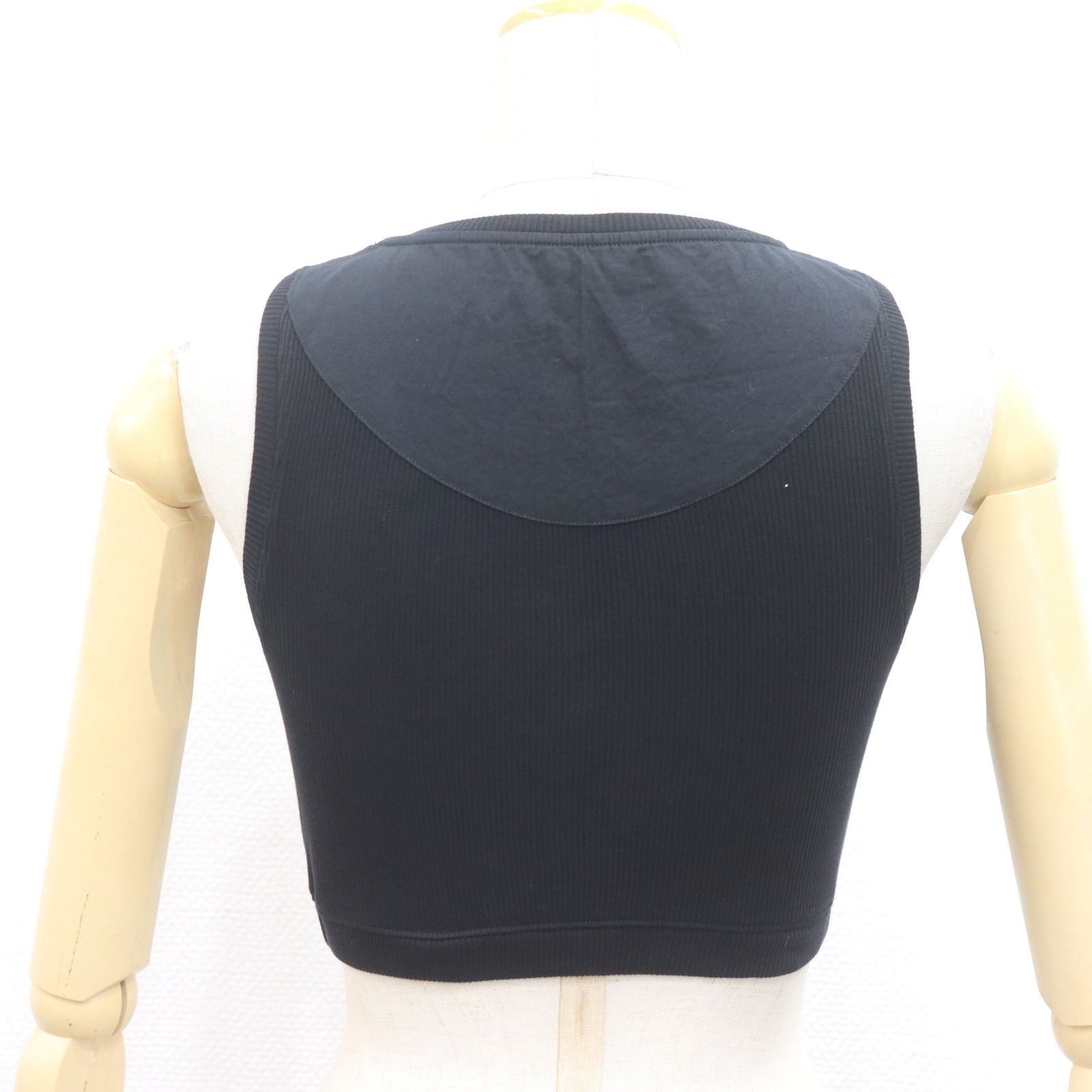 ITLZUCVCDZG6 LOEWE ロエベ リブ タンクトップ アナグラム 黒 XS