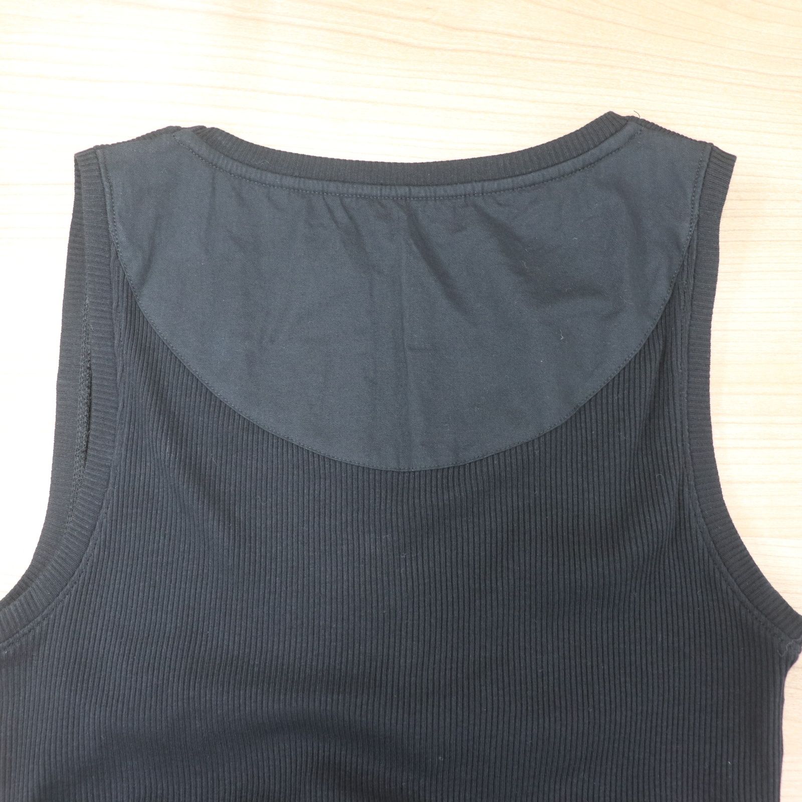 ITLZUCVCDZG6 LOEWE ロエベ リブ タンクトップ アナグラム 黒 XS