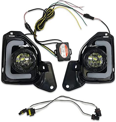 R★200系 ハイエース 4型 5型 DX GL 標準 ワイド LED ファイバー フォグ ランプ H11 8000K デイライト ウィンカー 連動 左右セット ハーネス付き 301e6922