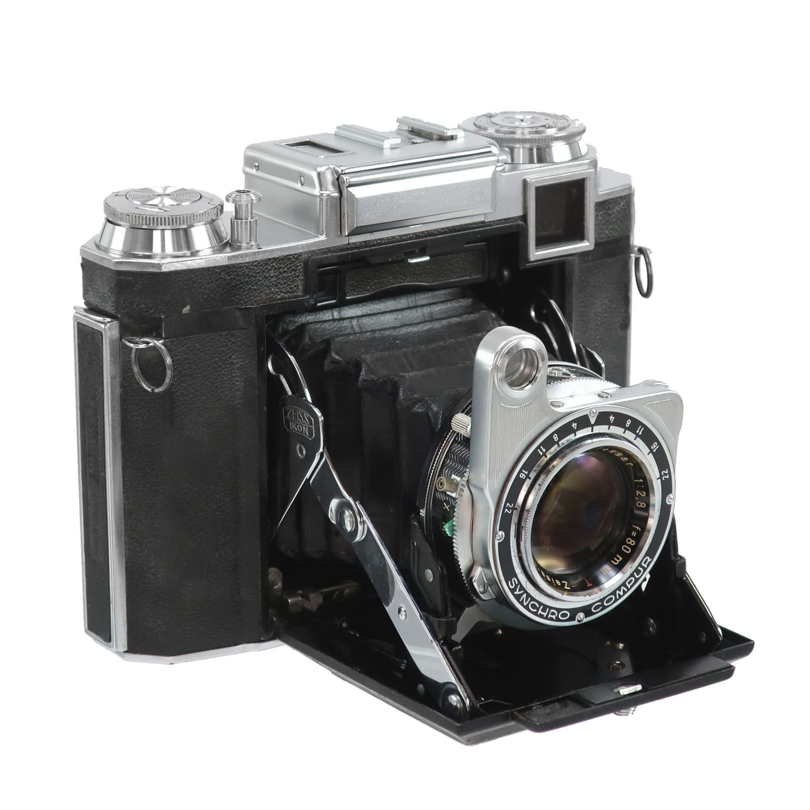 【ZEISS IKON】ツァイスイコン Super Ikonta Zeiss-Option Tessar 80mm F2.8 T 533/16 _ フィルムカメラ