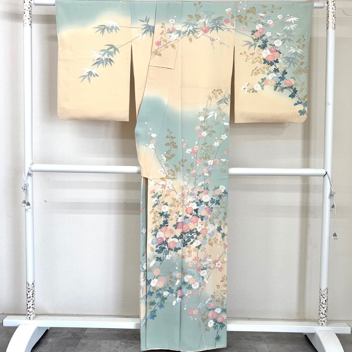 ⭐︎K1012 美品 逸品 上品金彩加工 正絹 訪問着 美品 逸品 上品 金彩加工 作家物 正絹 訪問着 K1458 - メルカリ