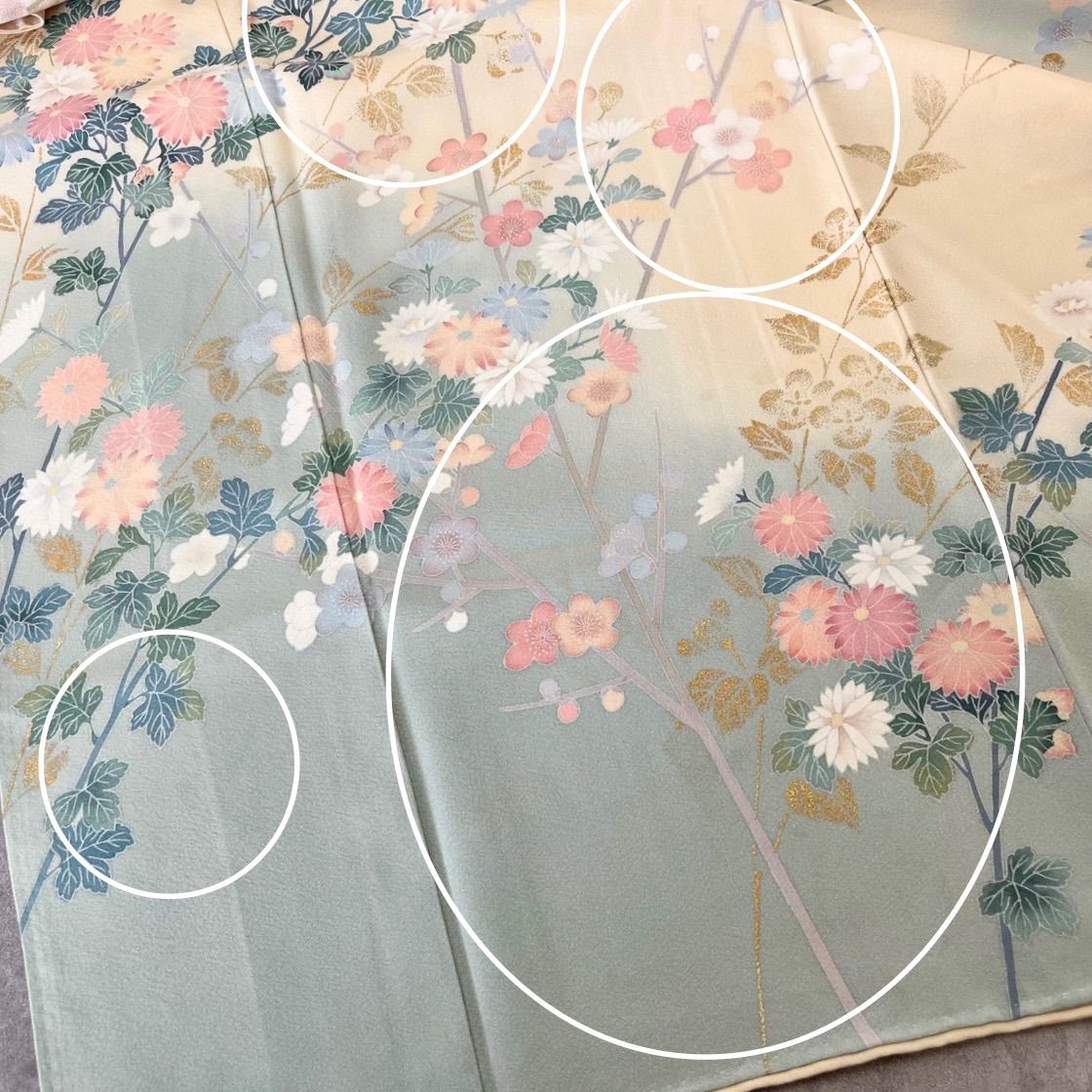 美品 逸品 上品 金彩加工 作家物 正絹 訪問着 K1458 - メルカリ