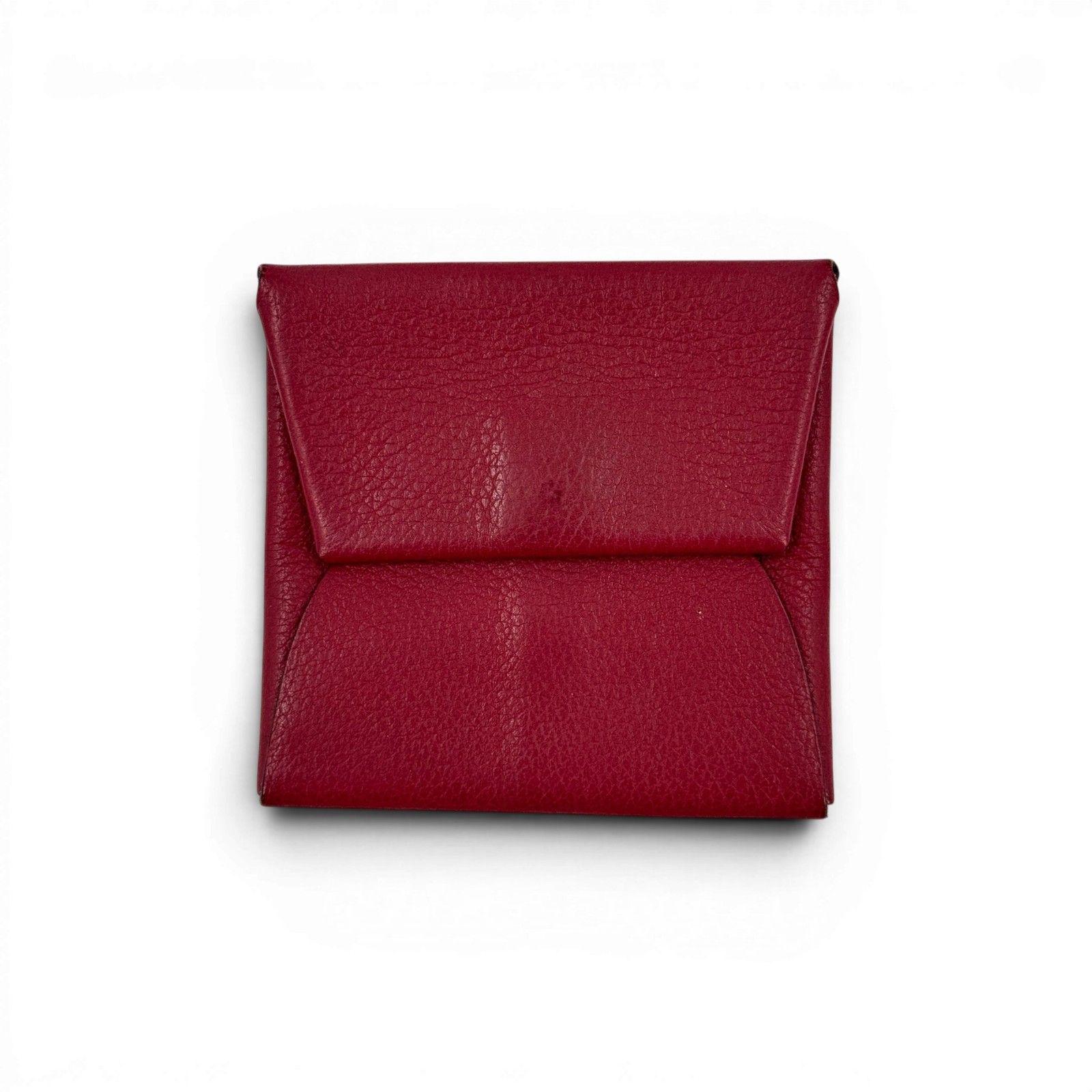 HERMES バスティア レザー レッド コインケース
