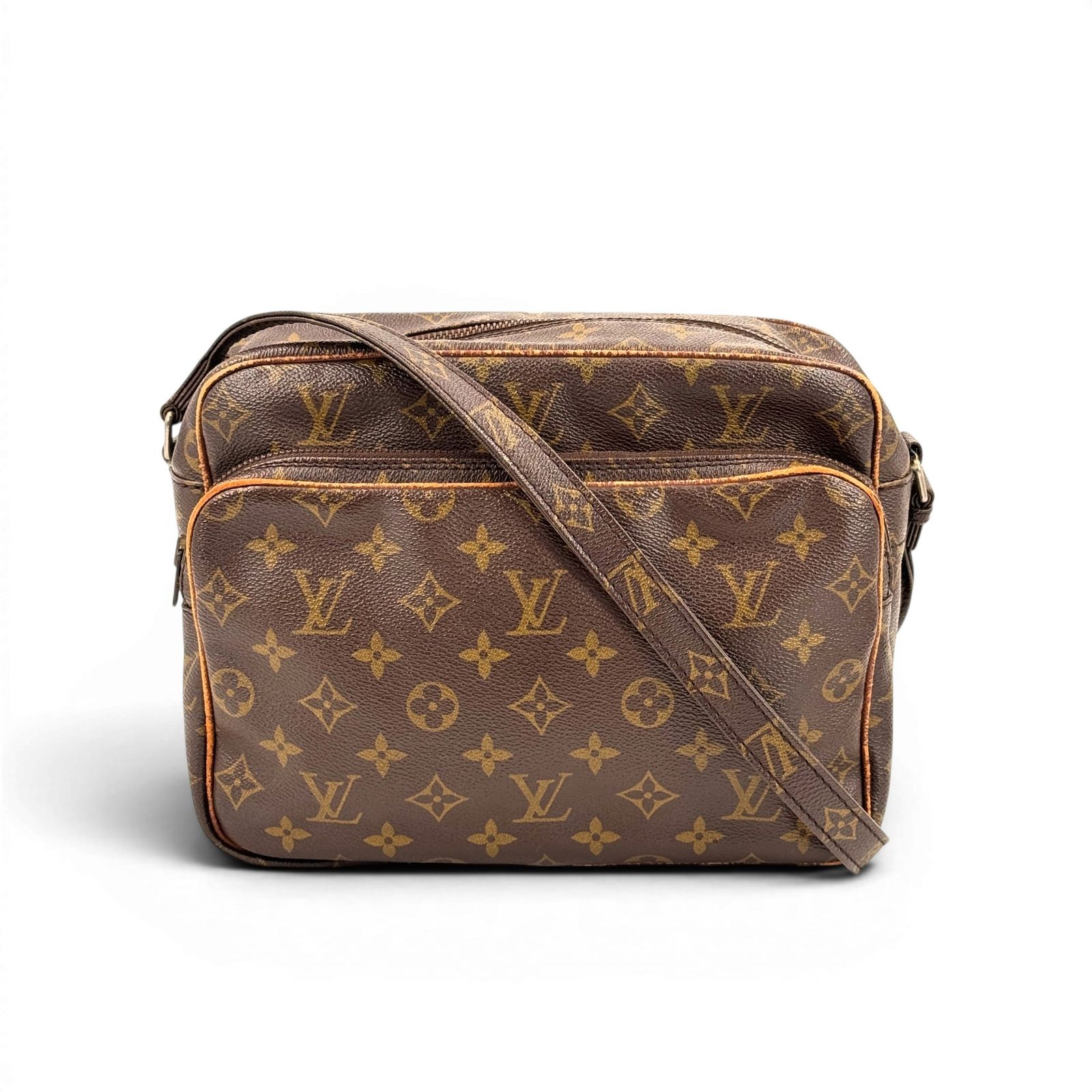 LOUIS VUITTON ナイル モノグラム キャンバス ブラウン ショルダーバッグ M45244