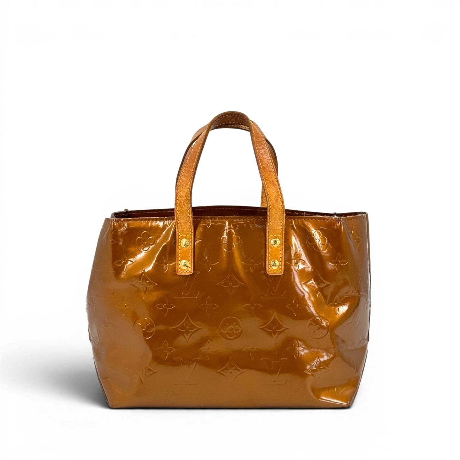 LOUIS VUITTON リードPM ヴェルニ ブロンズ ハンドバッグ M91145 Y2K 