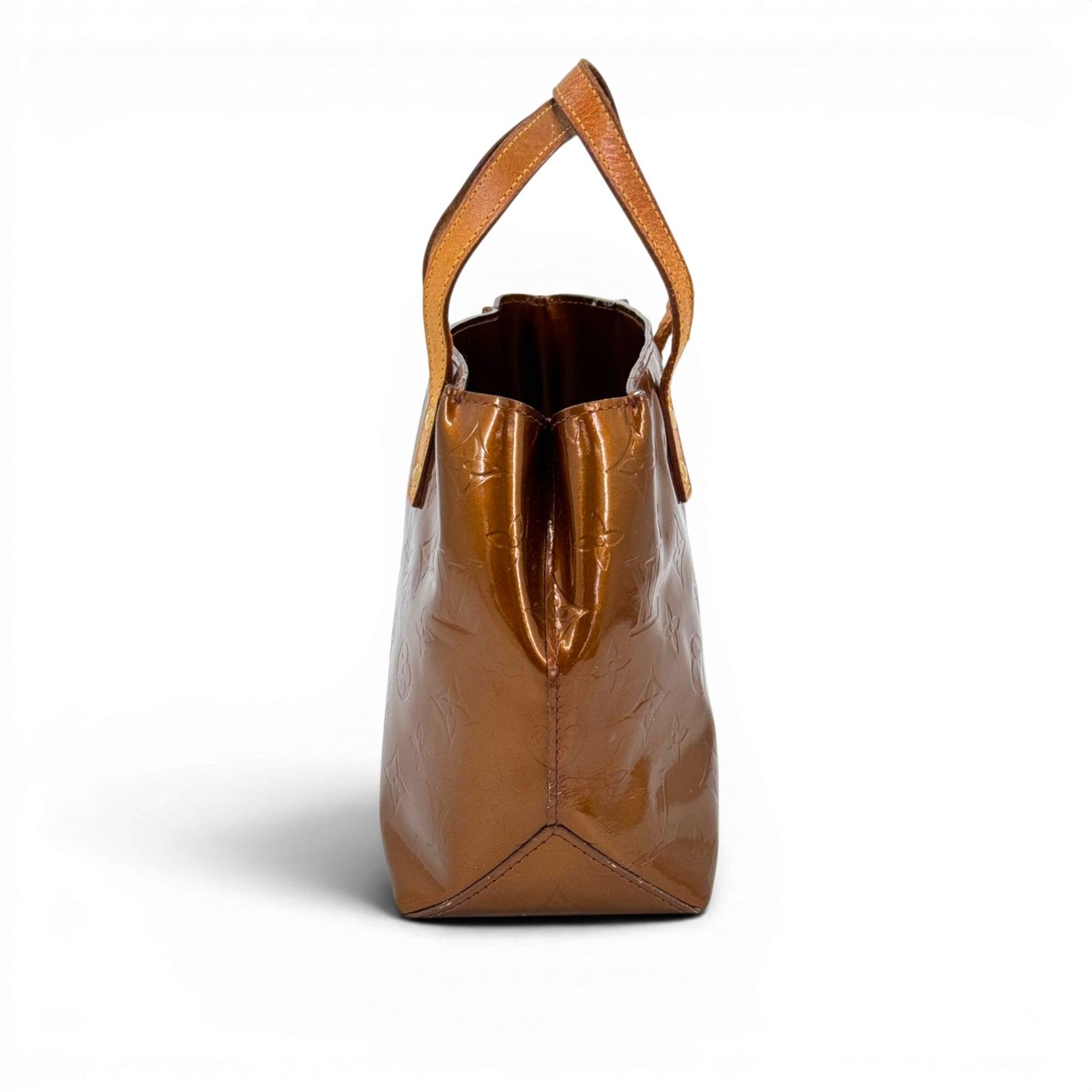 LOUIS VUITTON リードPM ヴェルニ ブロンズ ハンドバッグ M91145 Y2K 
