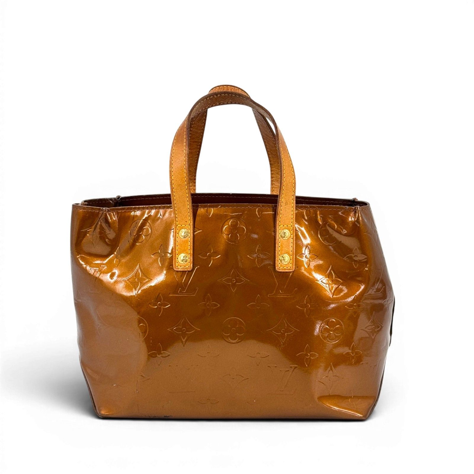 LOUIS VUITTON リードPM ヴェルニ ブロンズ ハンドバッグ M91145 Y2K 
