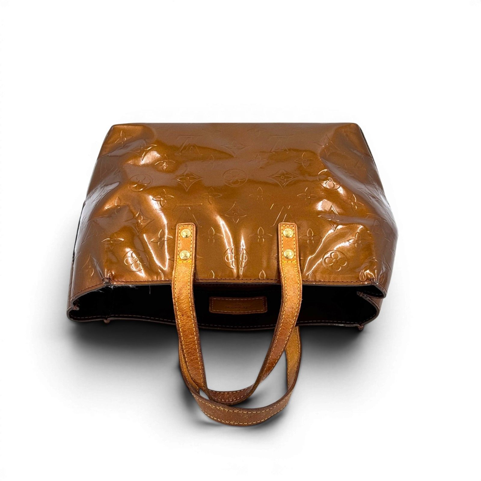 LOUIS VUITTON リードPM ヴェルニ ブロンズ ハンドバッグ M91145 Y2K 