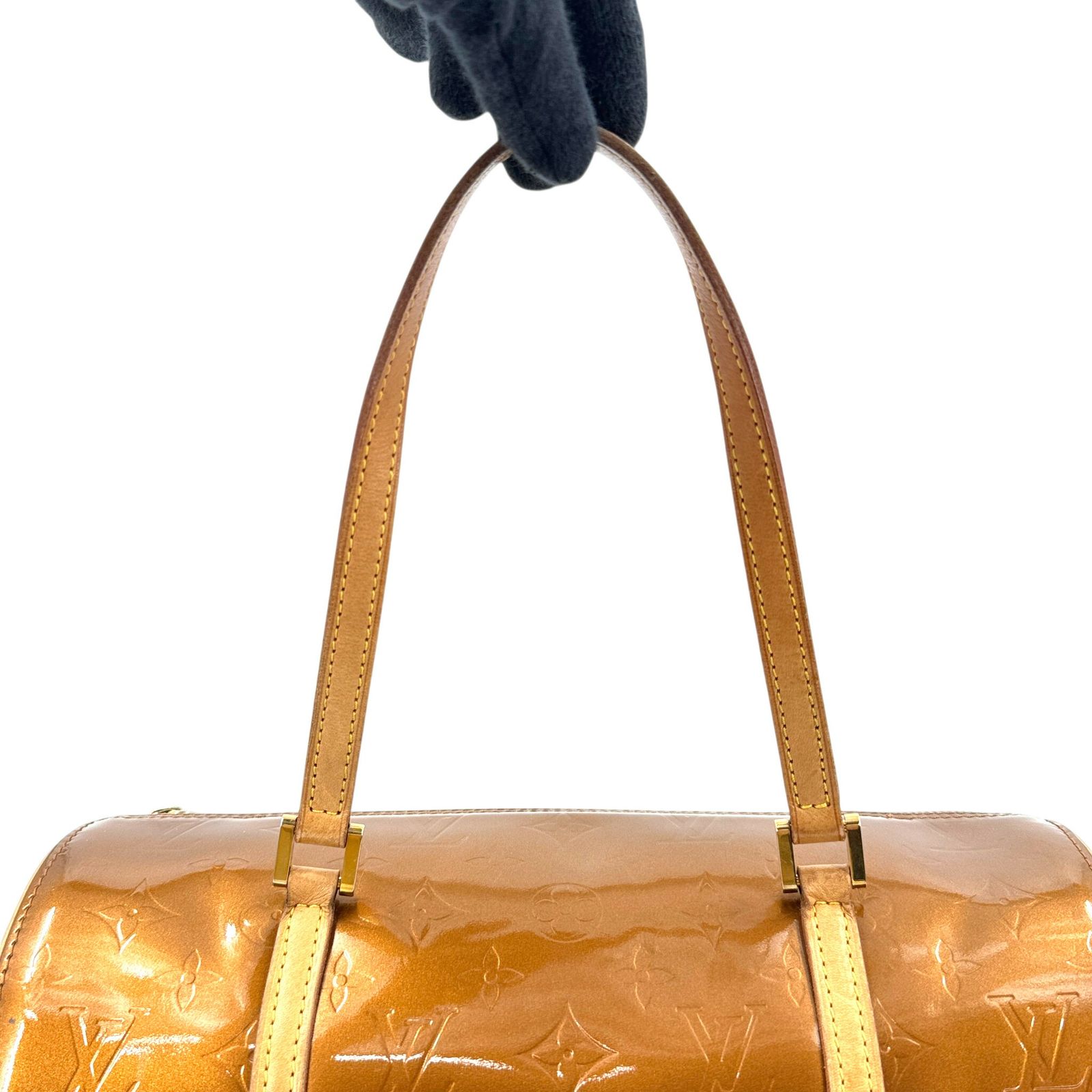 LOUIS VUITTON ベッドフォード ヴェルニ ブロンズ ハンドバッグ M91131 