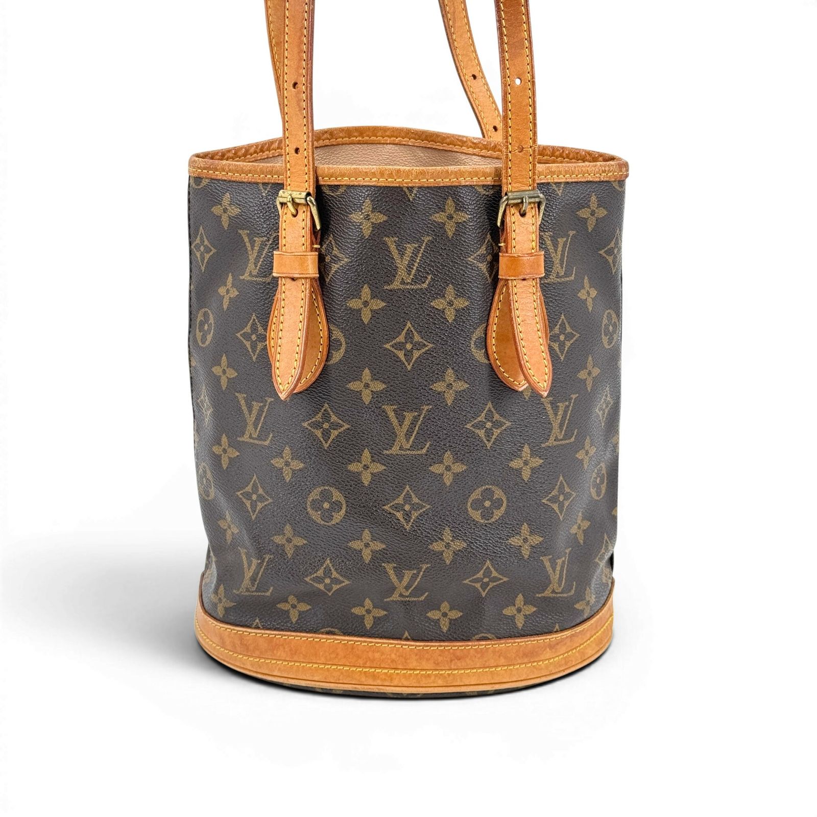 LOUIS VUITTON バケットPM モノグラムキャンバス ブラウン トートバッグ M42238
