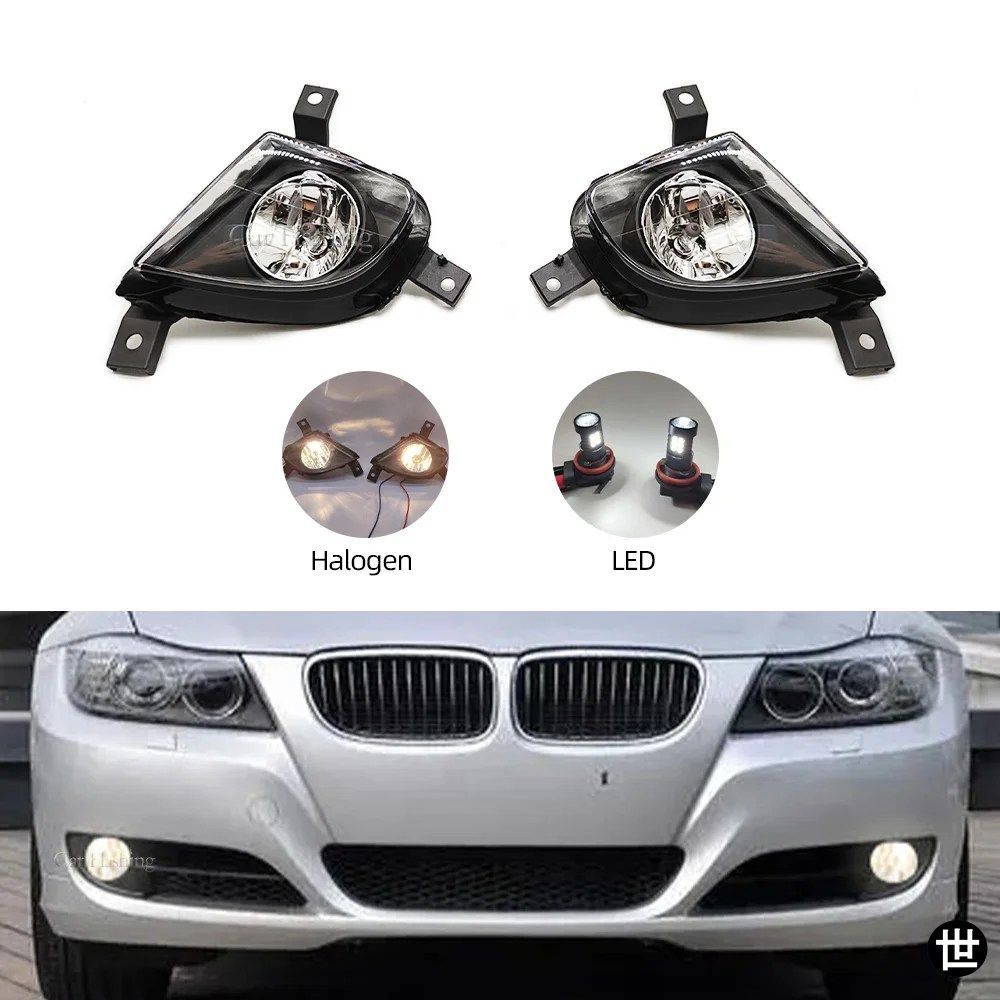 BMW E90 E91 328I 335I 2009 2010 2011用LEDフォグランプフロントバンパーフォグランプフォグライトドライビングライトカーアクセサリー