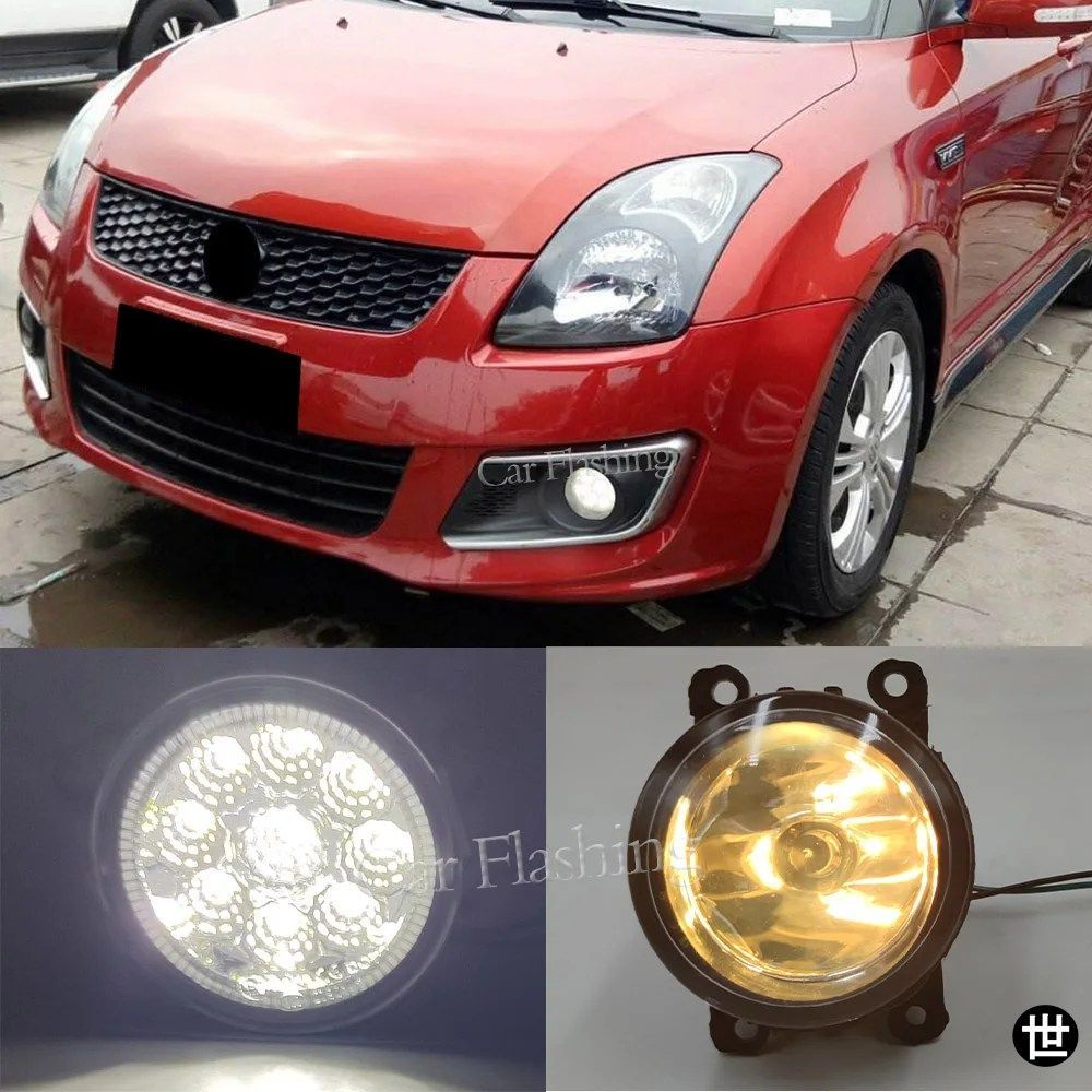 スズキ グランドビターラ アルト スイフト イグニス ジムニー SX4 スプラッシュ ハッチバック XL-7 1998-2015 用 LED フォグランプ フォグ