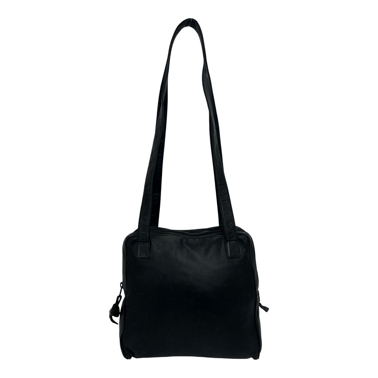 【極美品】ロエベ ショルダーバッグ ナッパレザー アナグラム ビンテージブラック 極 美品 LOEWE ロエベ ヴィンテージ アナグラム ロゴ ナッパ レザー 本