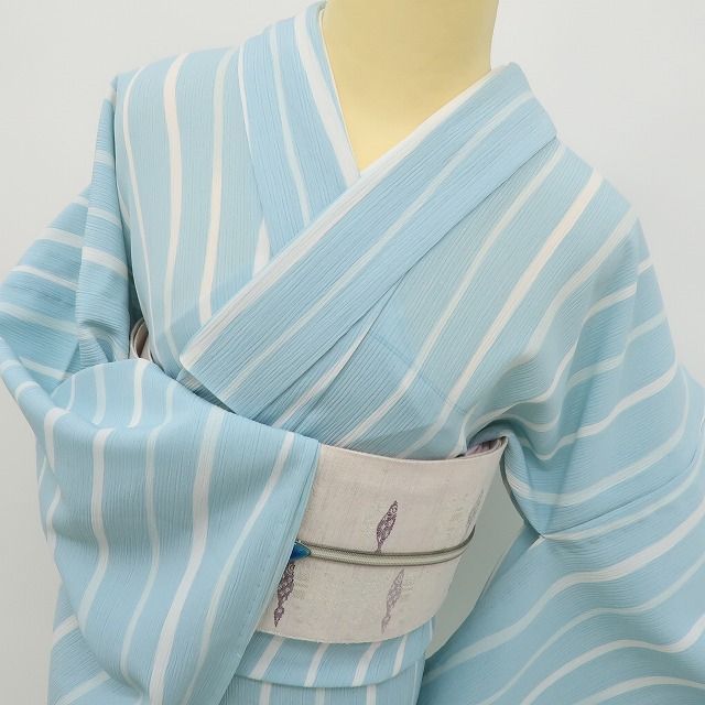 六花-RIKKA- 美品 撫松庵謹製 洗える夏着物 トールサイズ 薄物 よろけ