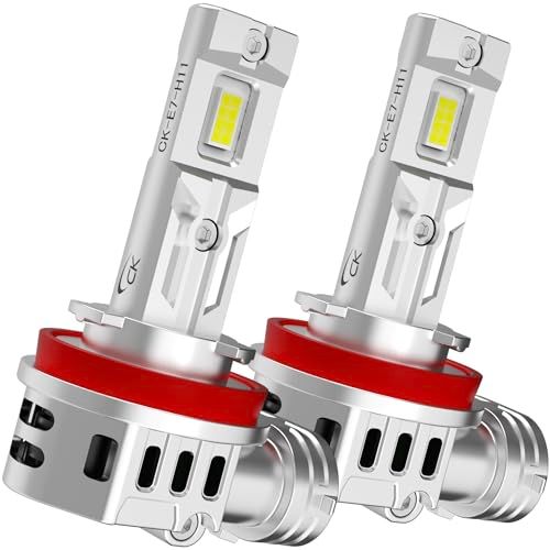 CYBERSTORK サイバーストーク 日本メーカー H8 H11 H16 LEDヘッド＆フォグライト 220.000cd ホワイト 6.600ルーメン 配線レス 6500K 取付簡単 純白 12V 2本1セット Eシリーズ ck-e7-h1 277d30f1