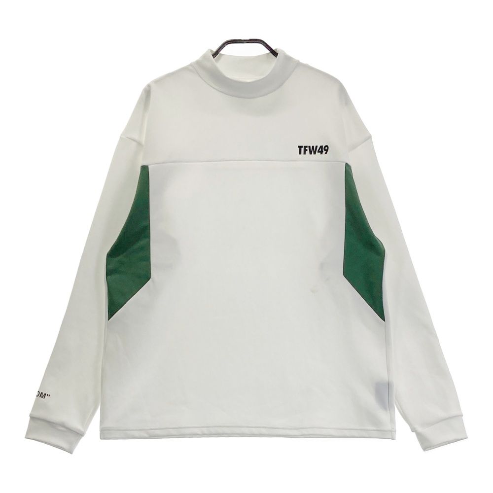 サイズ：L TFW49 ティーエフダブリューフォーティーナイン 2025年モデル モックネック 長袖Tシャツ ホワイト系 [240101714421] ゴルフウェア メンズ ストスト