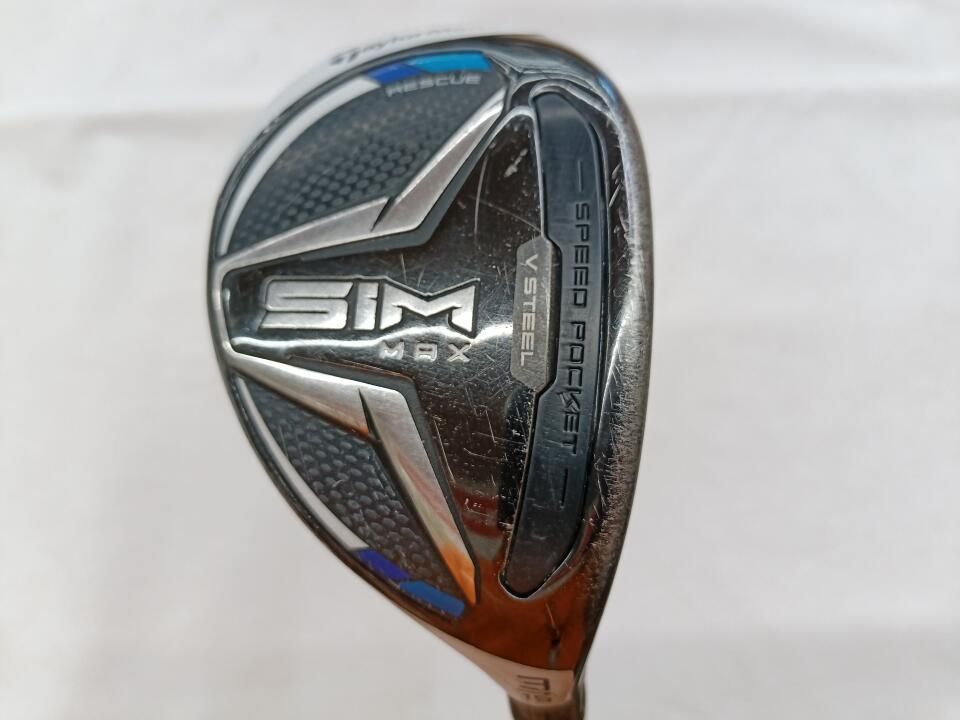 テーラーメイド　SIM MAX　19度　TENSEI BLUE TM60　Sフレックス　ユーティリティ　中古　ゴルフドゥ！福山王子店【最短即日発送】
