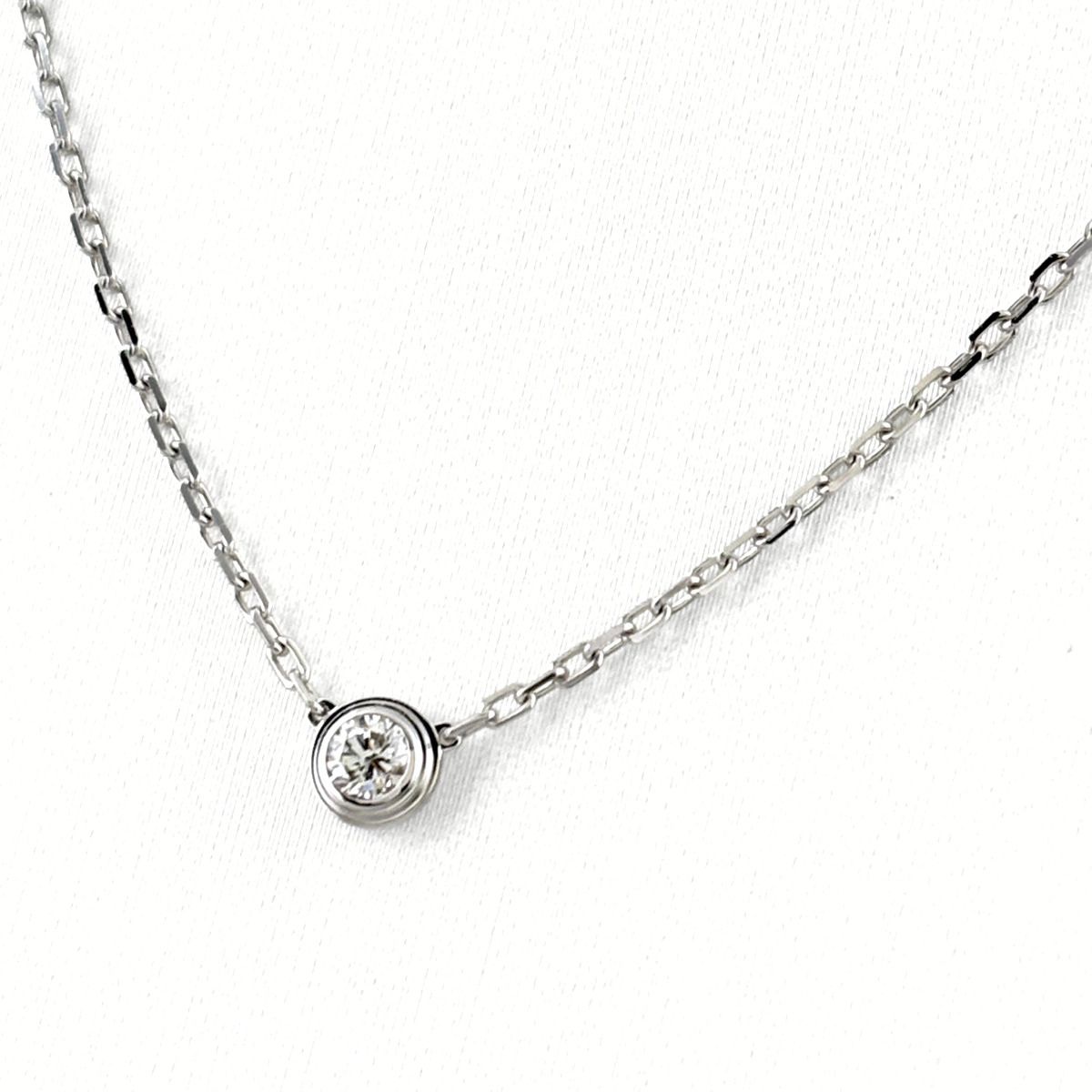 カルティエ CARTIER ダムール SM ネックレス ペンダント ネックレス 750 ダイヤモンド レディース 【中古】