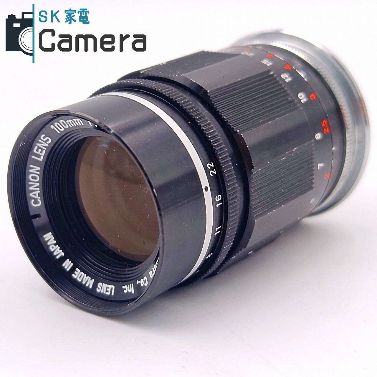 Canon　LENS 100mm f:3.5 テレフォトレンズ　中古品　レトロ 中古】 Canon LENS 100mm F3.5 L39 キャノン - メルカリ